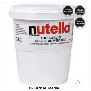 Nutella 3 kilos.